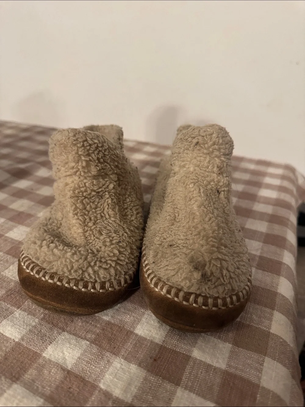 Plush Shearling Slip-On Slippers LL bean toddler slippers